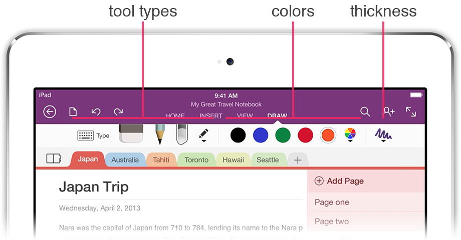 The first mockup I produced of the new model which seperates tools from colors and thickness.